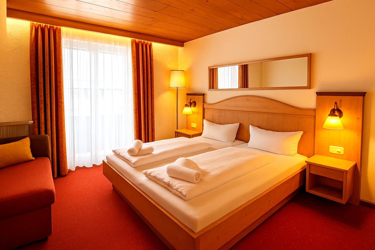 Gemütliches Doppelbett