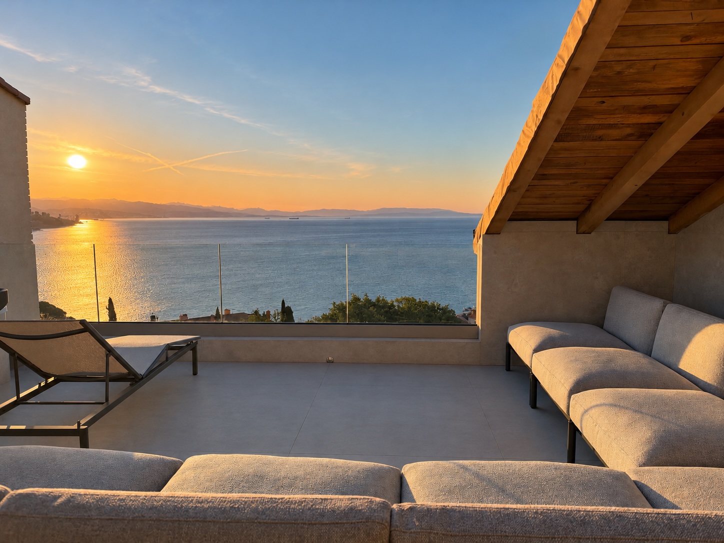 Panoramic Seaview Apartment Opatija with Jacuzzi